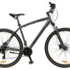 SPRING CROSS 28" L SIVO CRNI