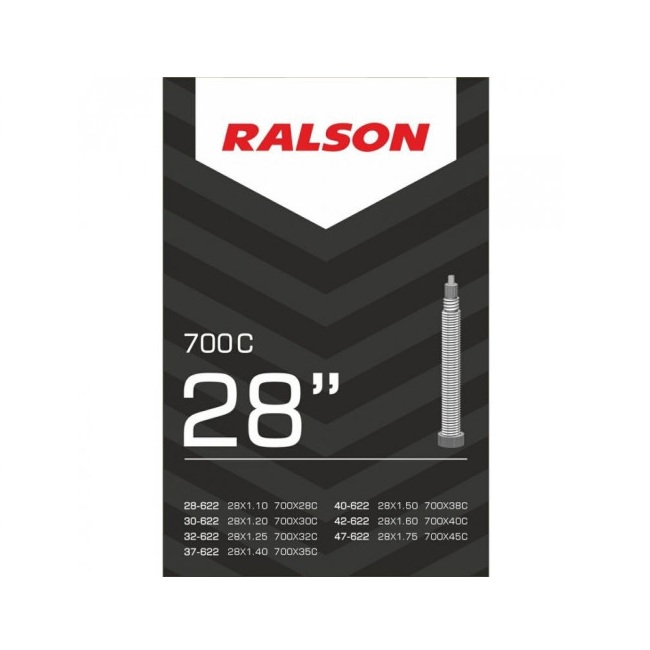 RALSON ZRAČNICA 28x13/8x15/8 28x1.10-1.75 28x11/2 40mm FRANCUSKI VENTIL kutija